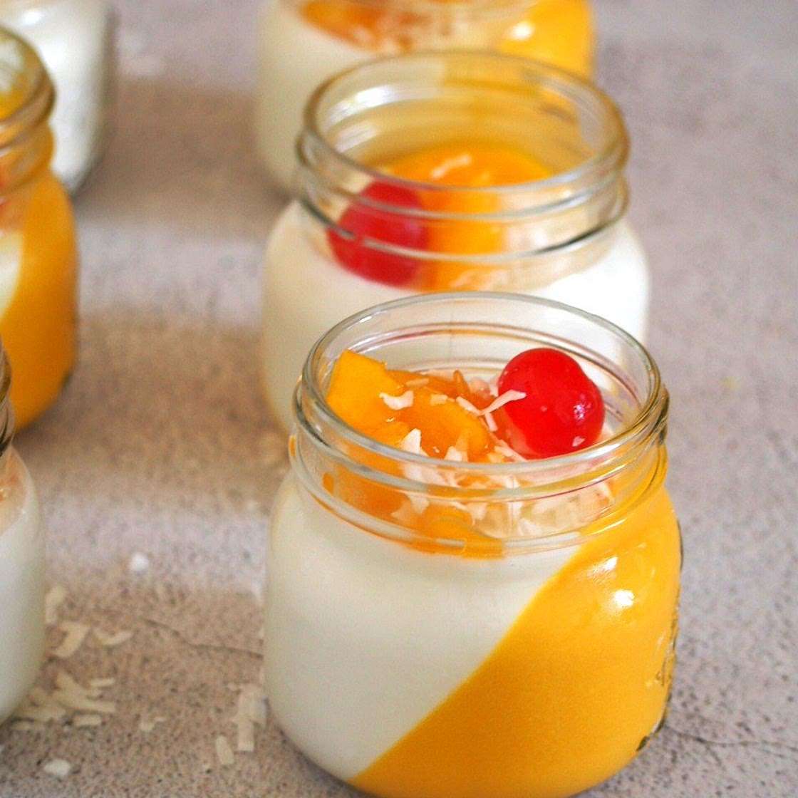 Coconut Mango Panna Cotta