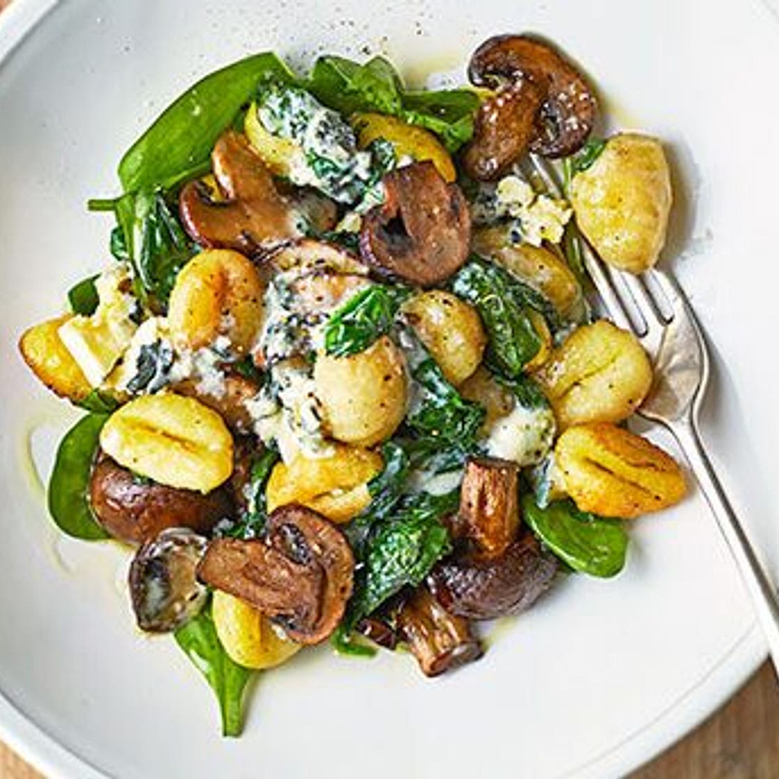 Roast mushroom gnocchi