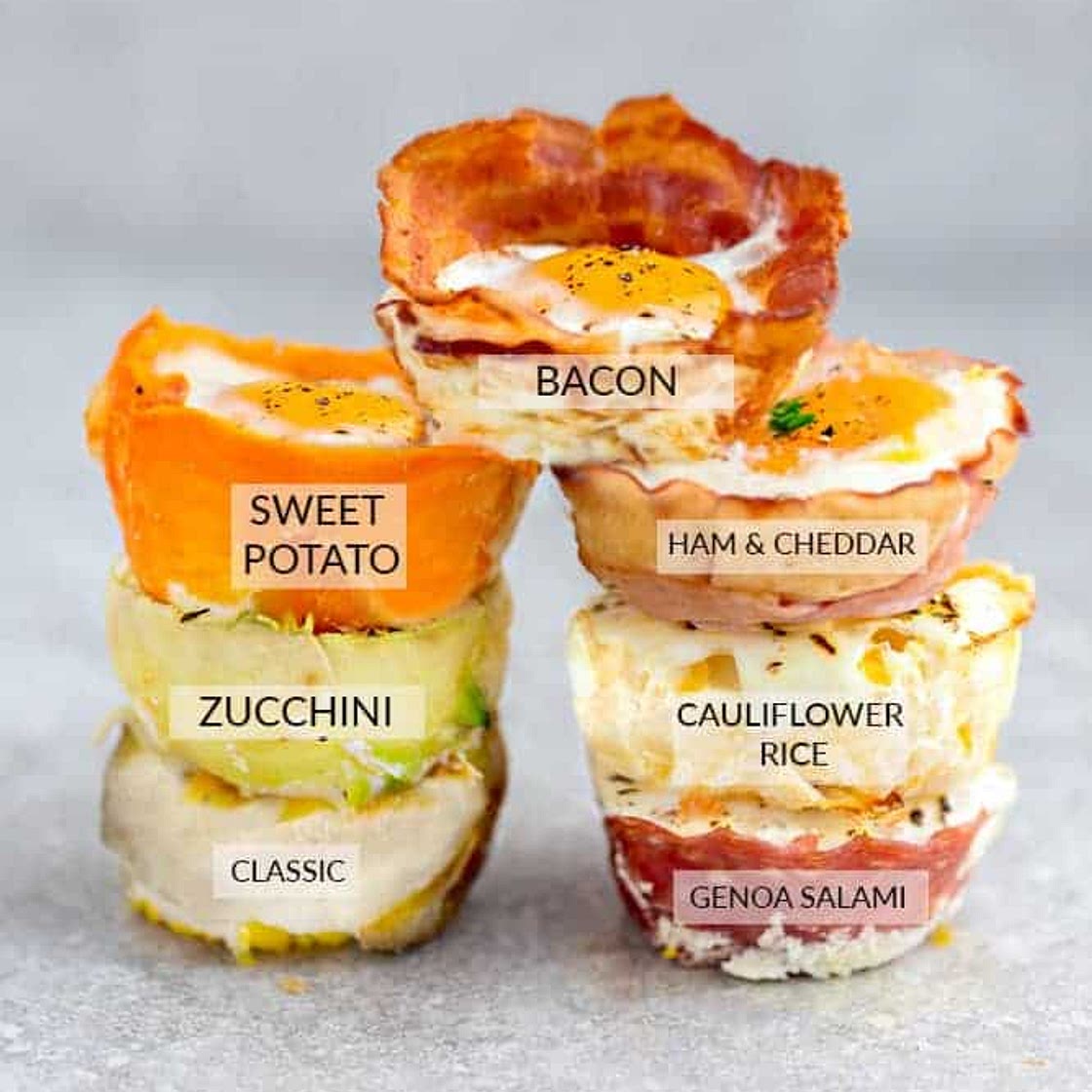Baked Egg Cups - 8 Ways