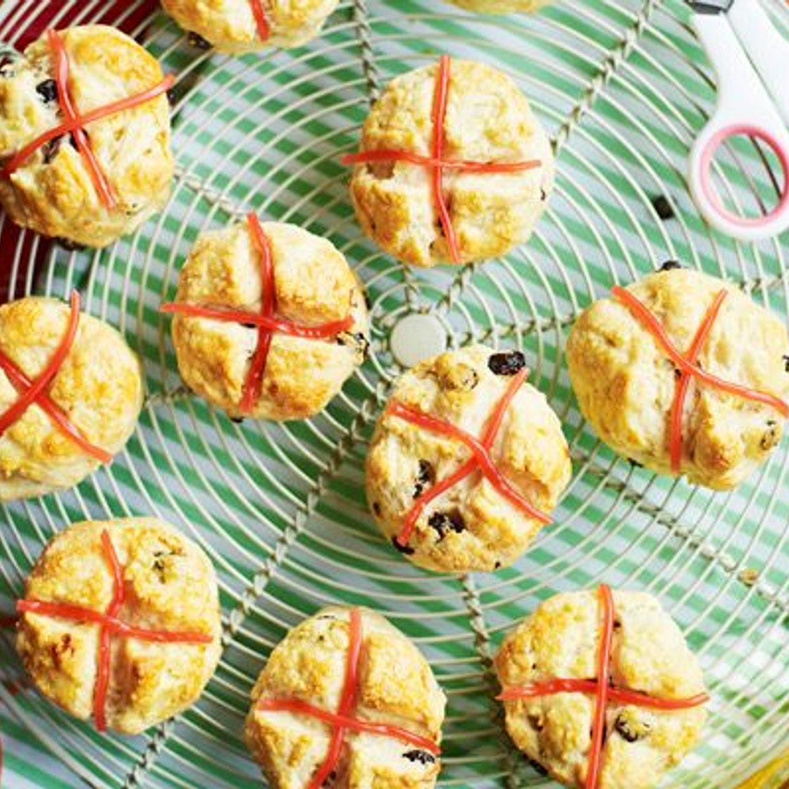 Hot cross scones