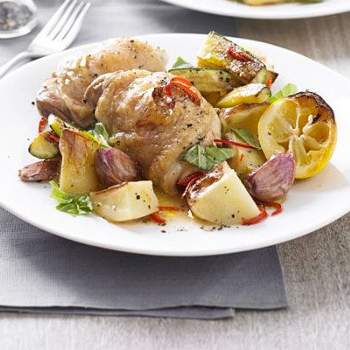 One-pan simple summer chicken