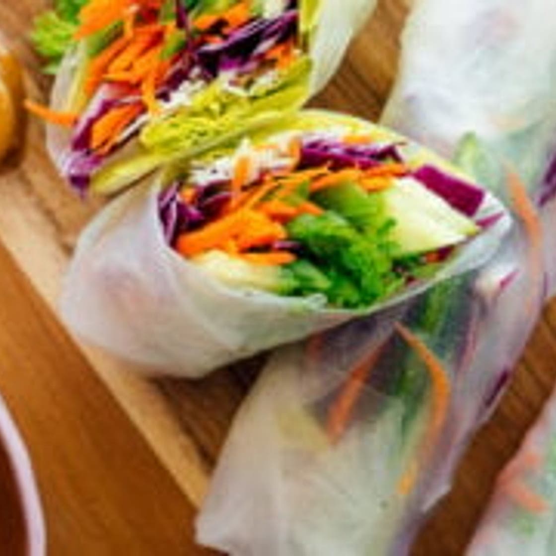 Fresh Spring Rolls with Peanut Sauce