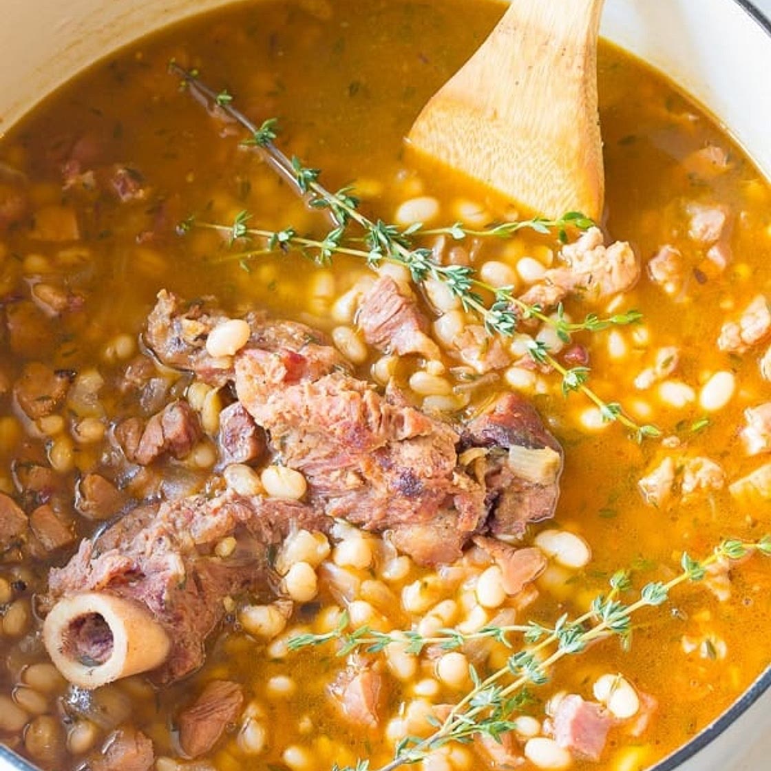 Nana's Epic Navy Bean Ham Bone Soup