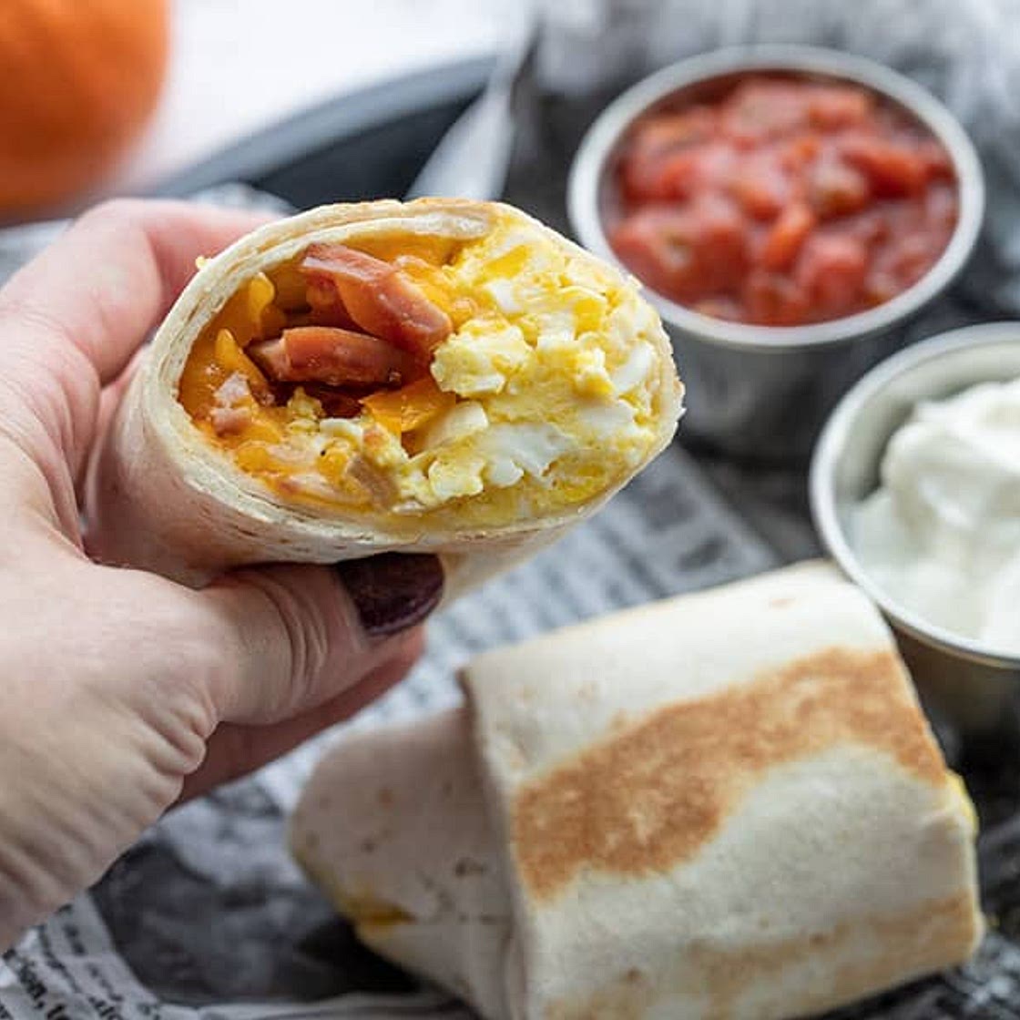 Freezer Friendly Breakfast Burritos