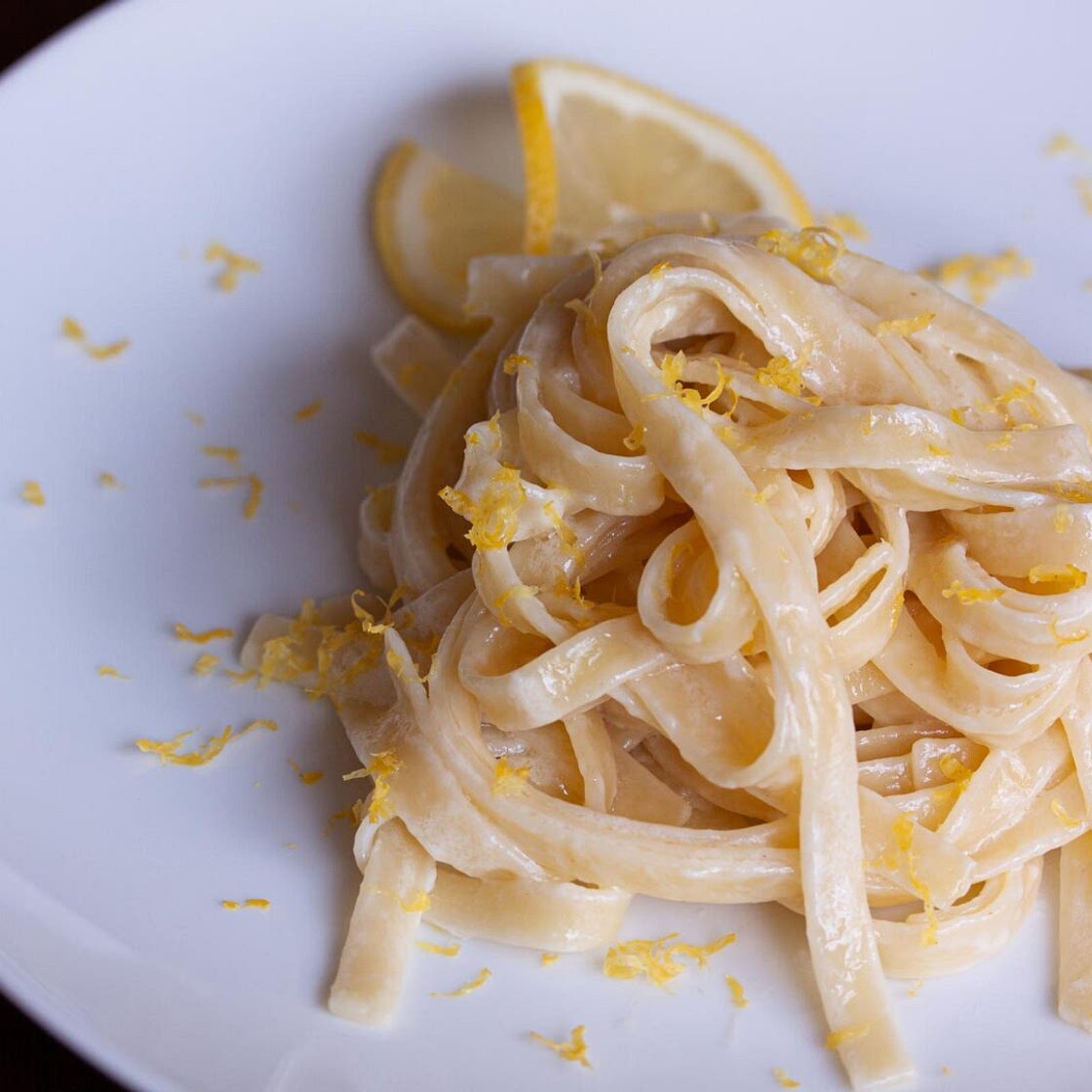 Fettuccine with Lemon Mascarpone Sauce