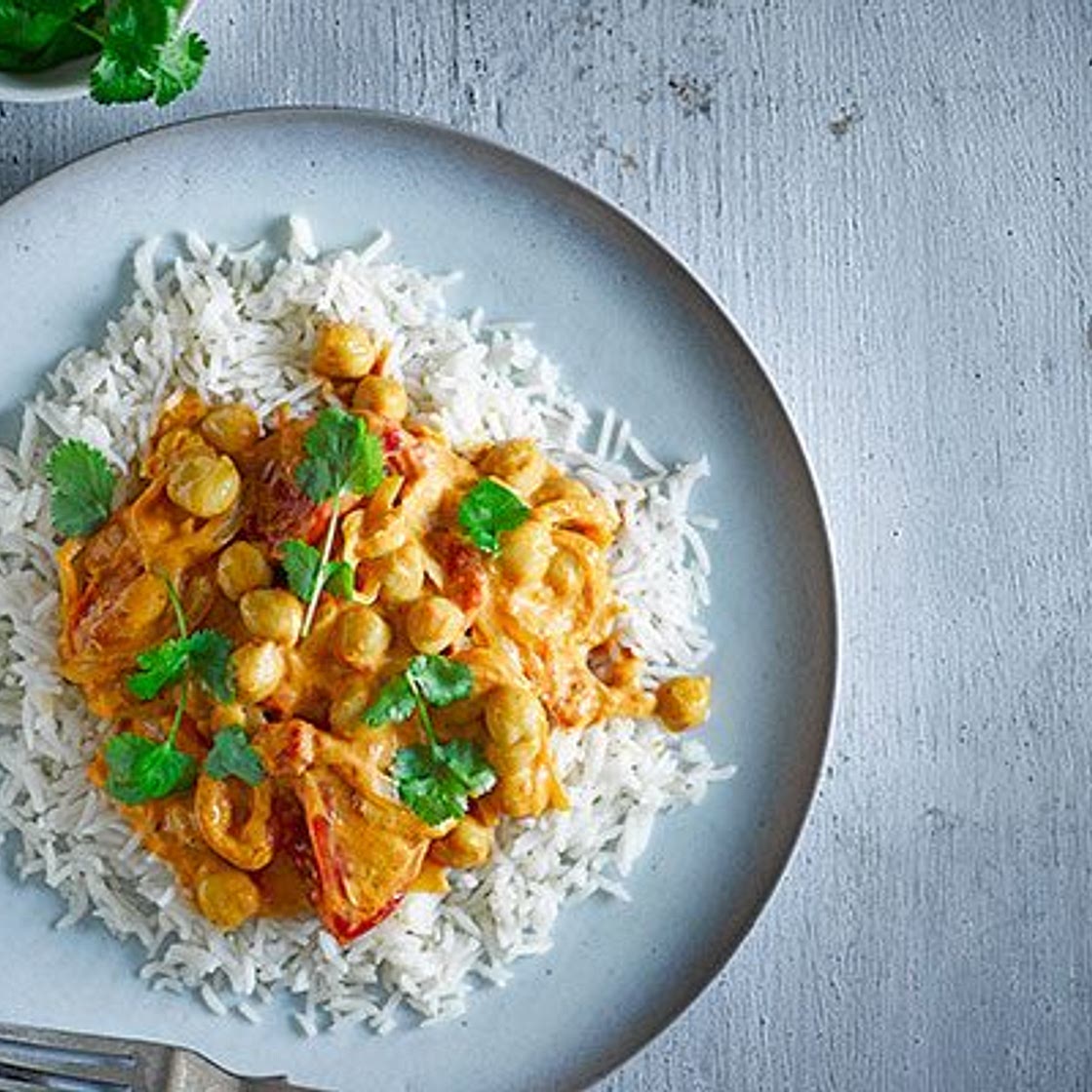 Tomato & chickpea curry