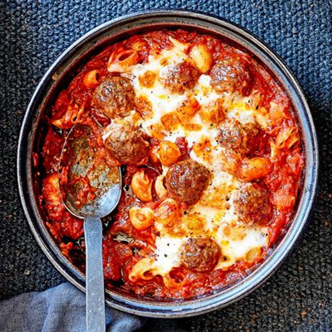 Melting meatball macaroni