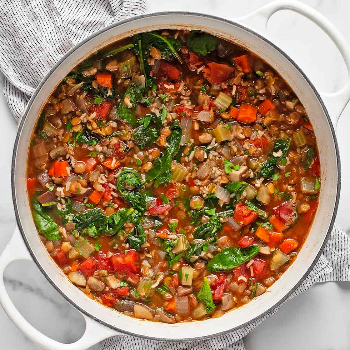 Lentil Wild Rice Soup