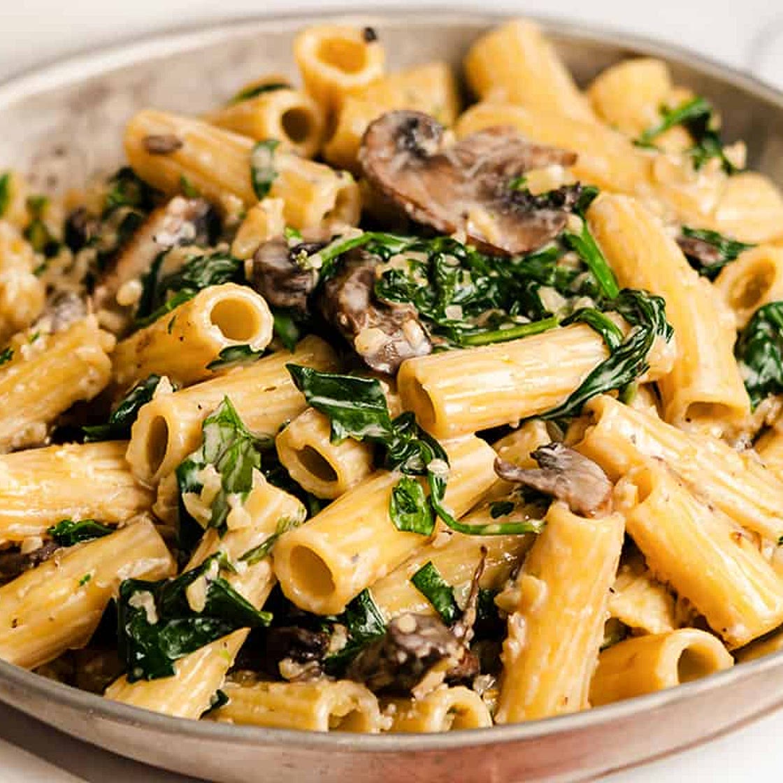 Spinach Mushroom Pasta