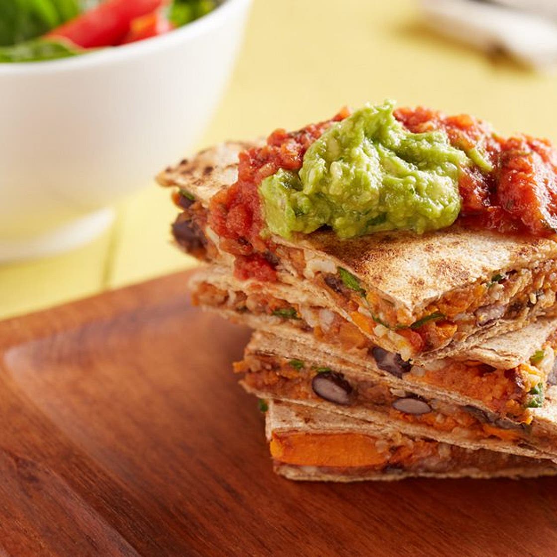 Black Bean and Sweet Potato Quesadillas