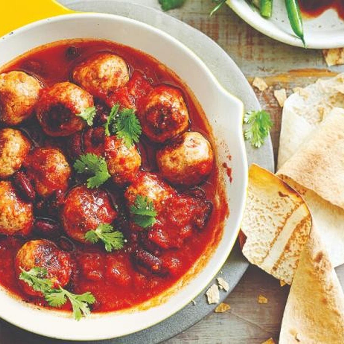 Mexican turkey meatballs