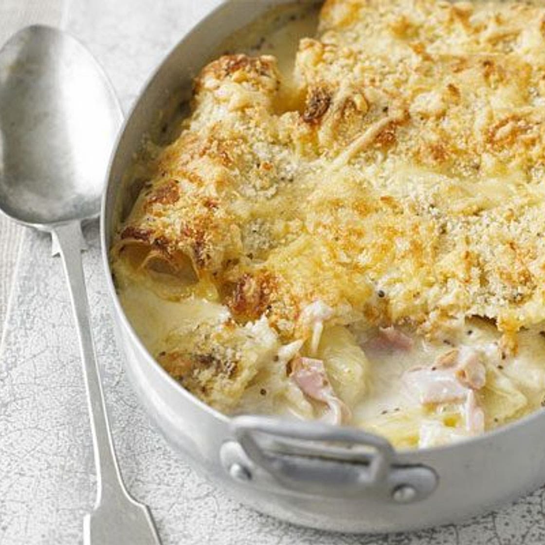 Ham & leek cannelloni