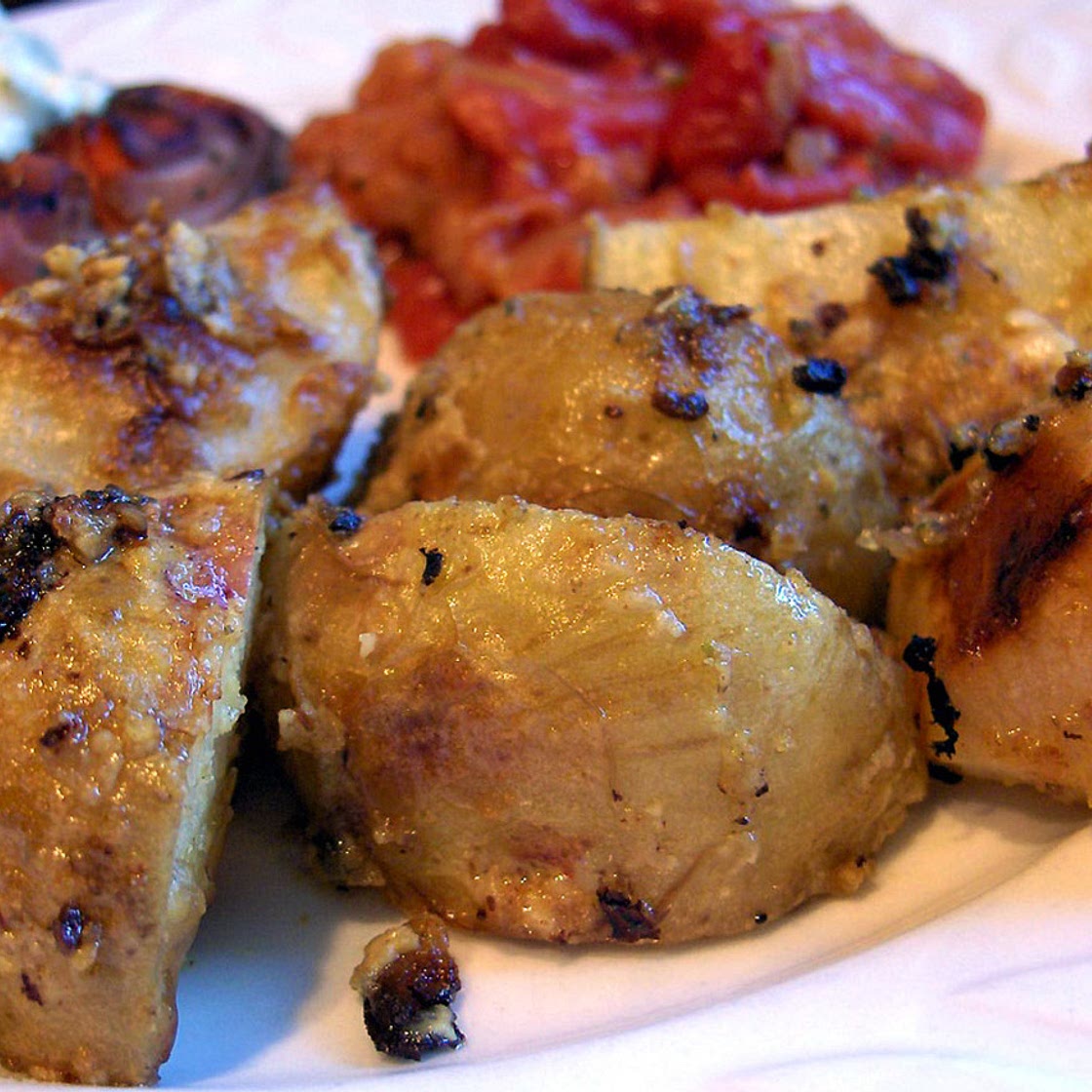 Herb Mustard Roast Potatoes