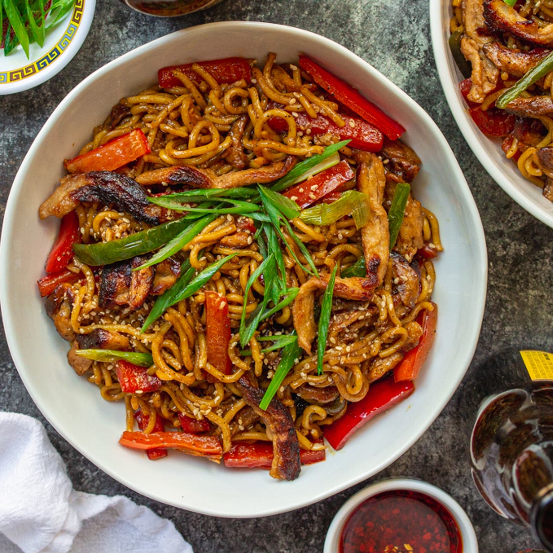 Peppered 'Beef' Stir Fried Noodles