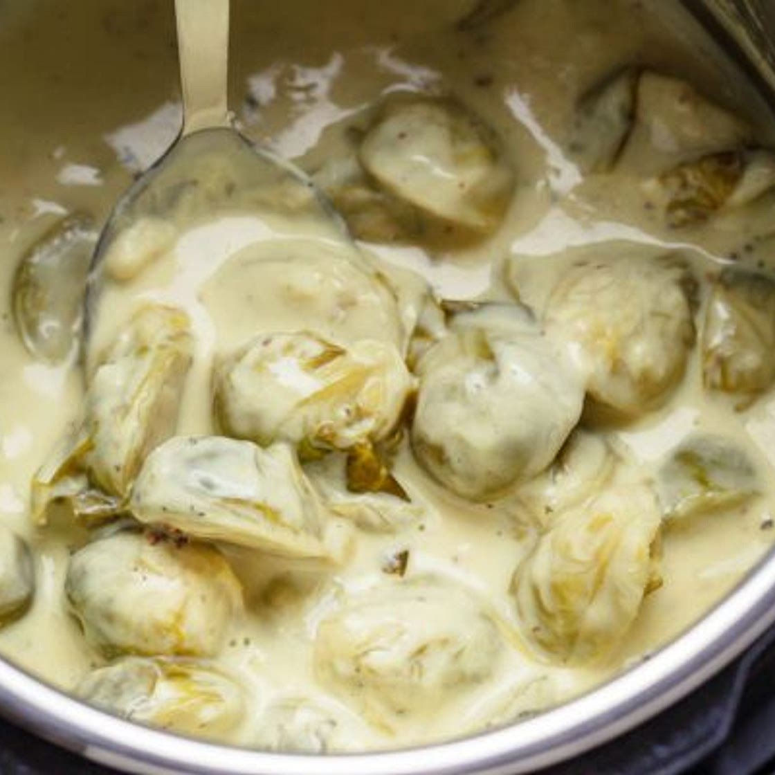 Instant Pot Creamy Brussels Sprouts (2-Minutes )