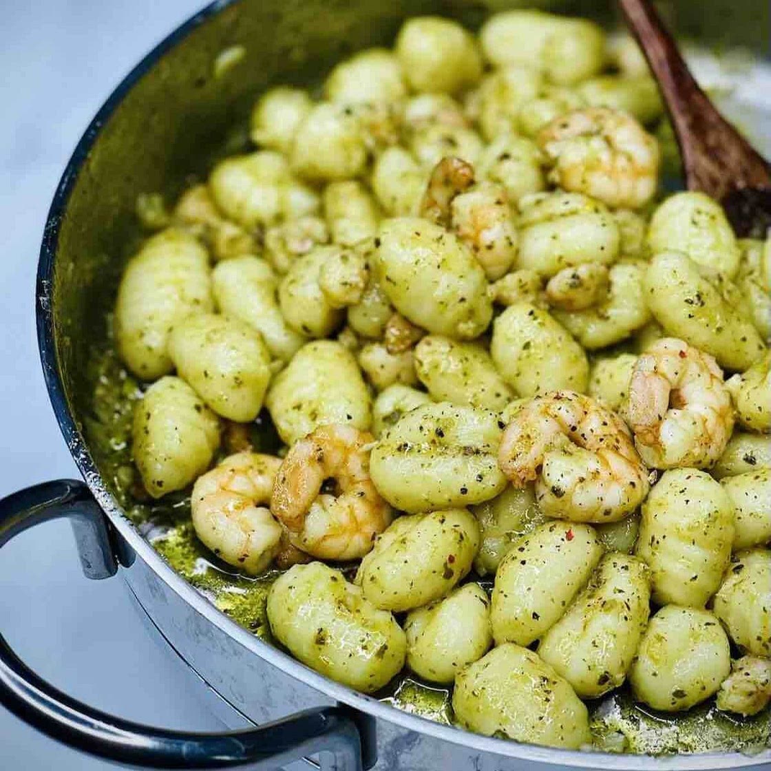 Pesto Shrimp Gnocchi