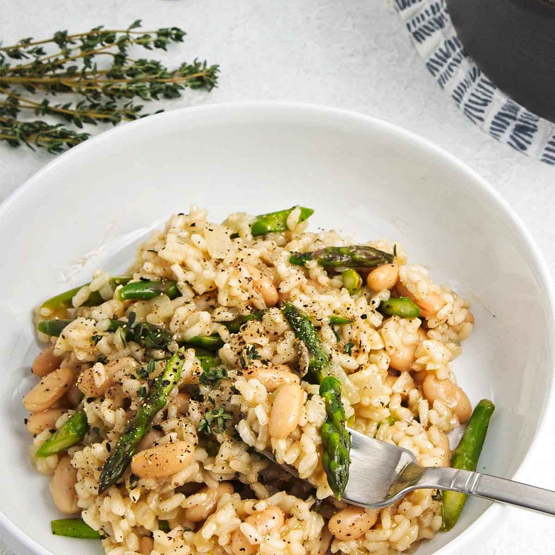 Lemon Asparagus Risotto