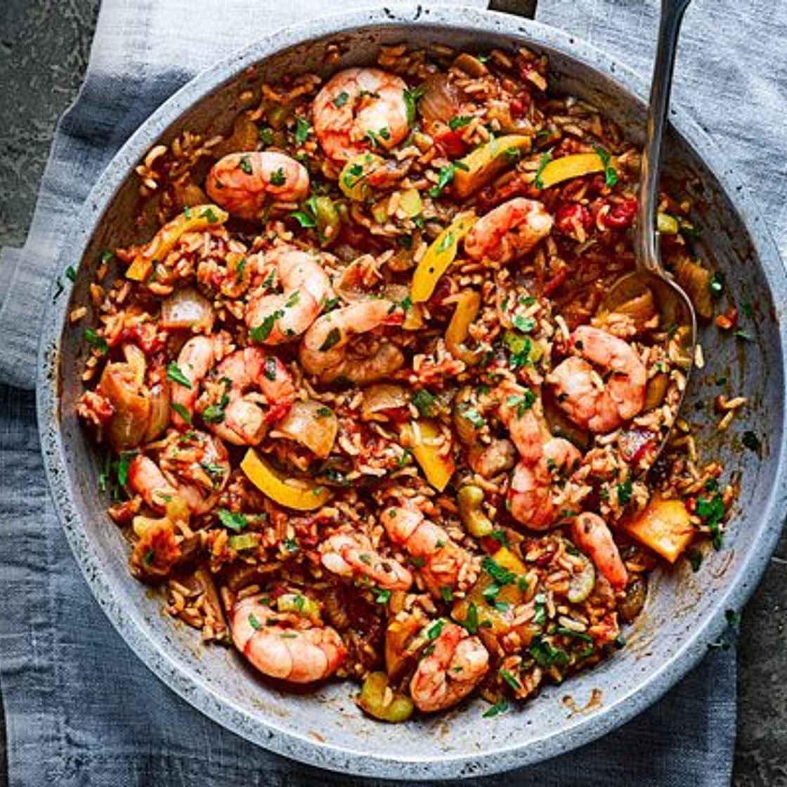Prawn jambalaya