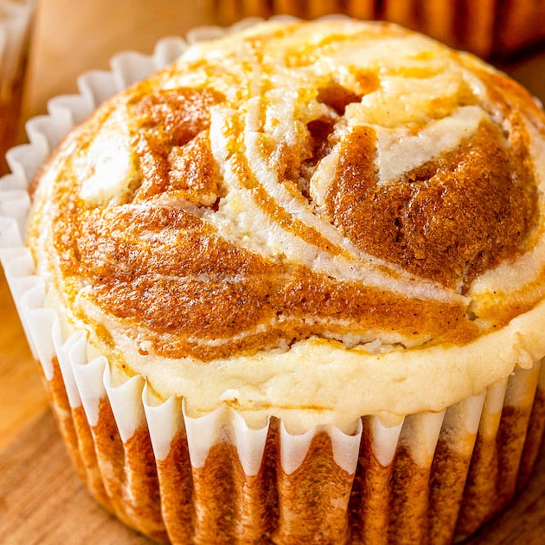Pumpkin Cream Cheese Swirl Muffins