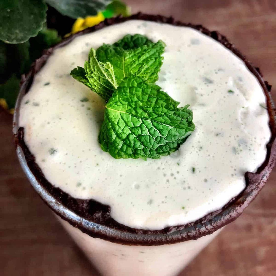 Low Carb Chocolate Mint Smoothie