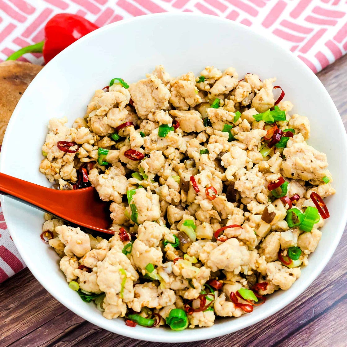 Asian Ground Chicken Stir Fry