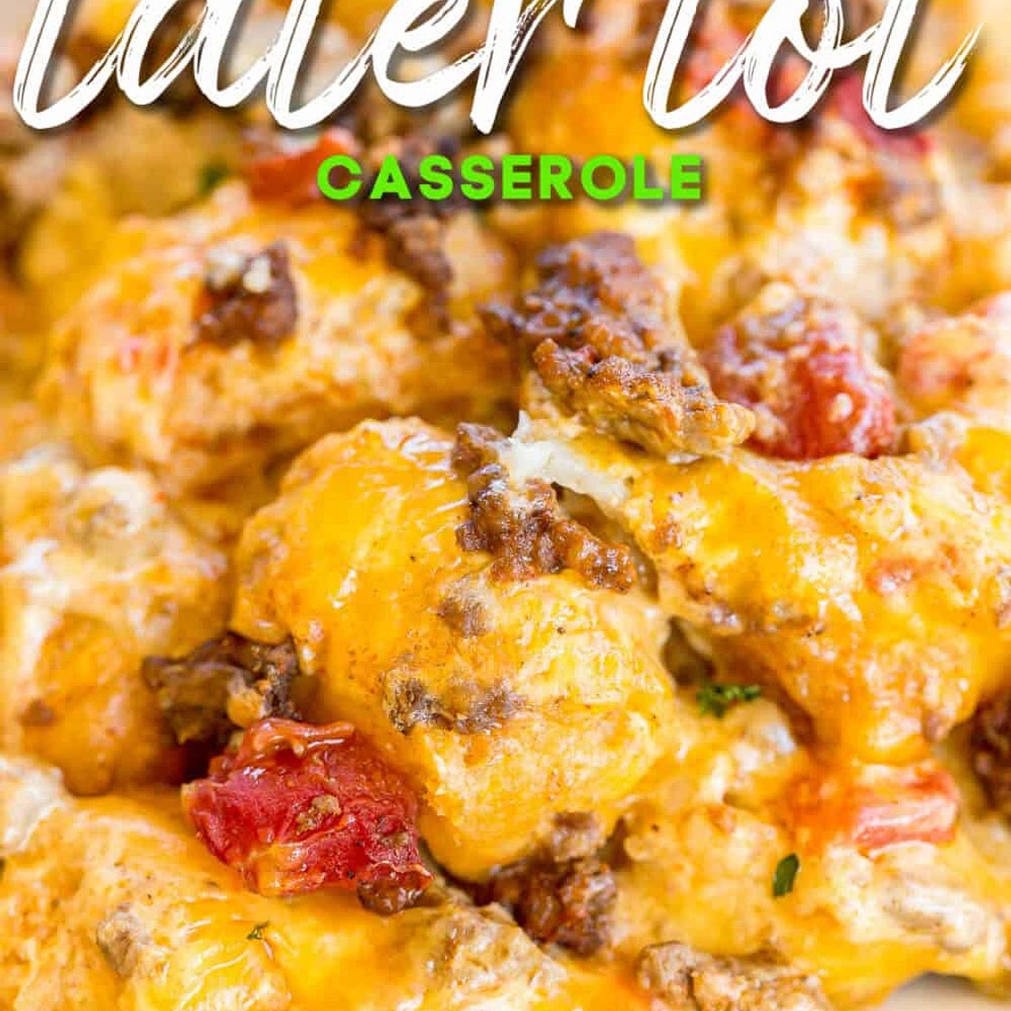Taco Tater Tot Casserole
