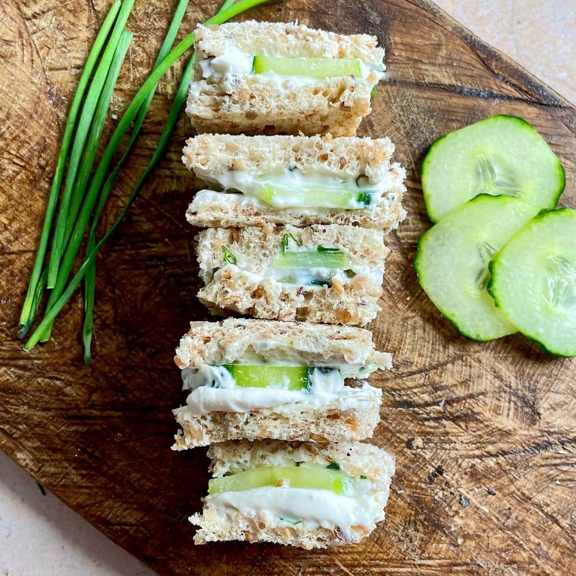 Vegan Cucumber Sandwiches