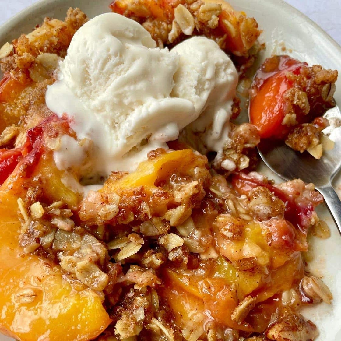 Vegan Peach Crisp