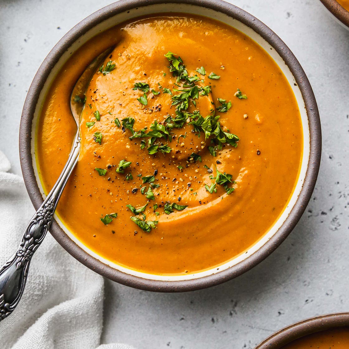 Roasted Kabocha Squash Soup With Coconut Milk