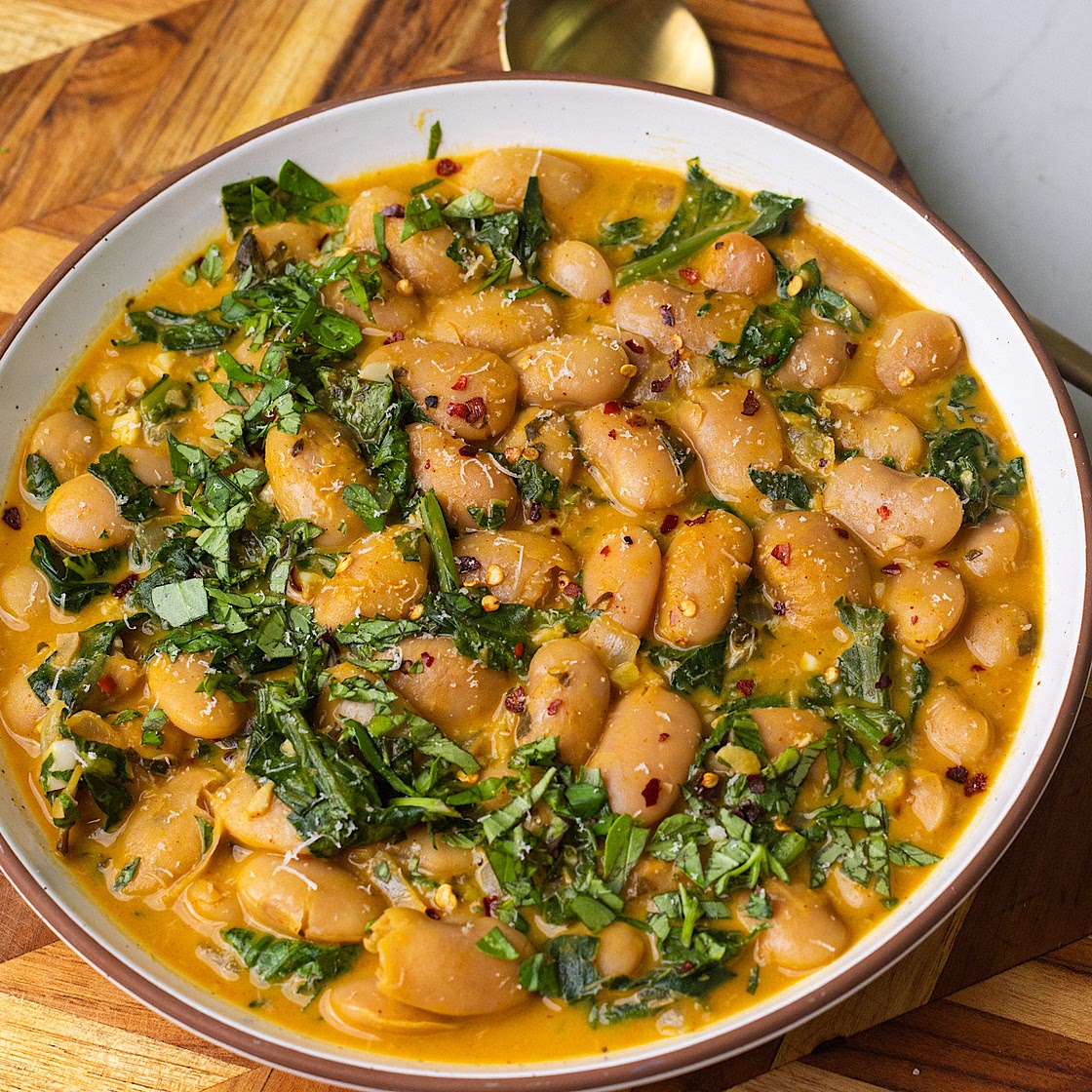 Creamy Pumpkin Butter Beans (vegan)