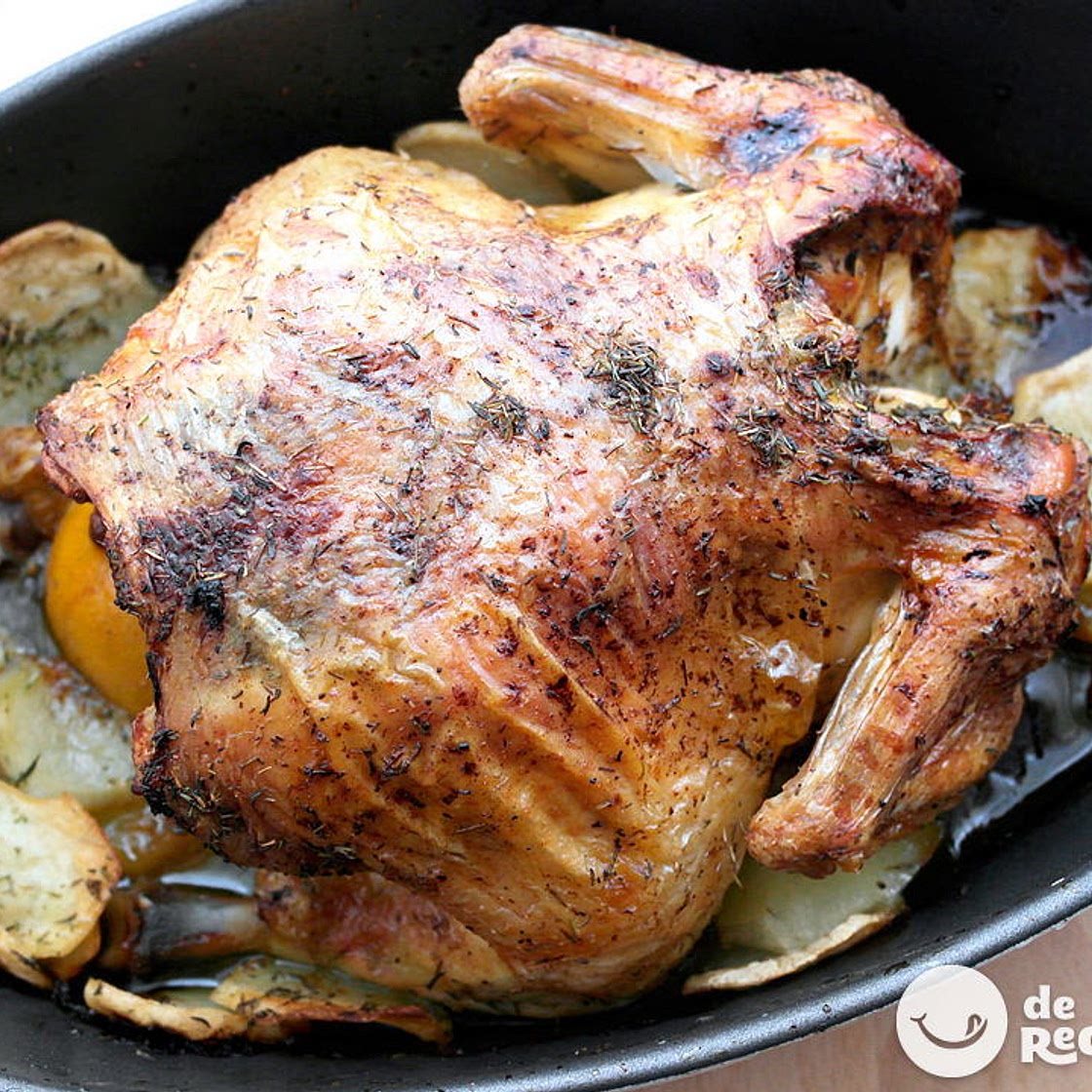 Pollo asado o al horno fácil