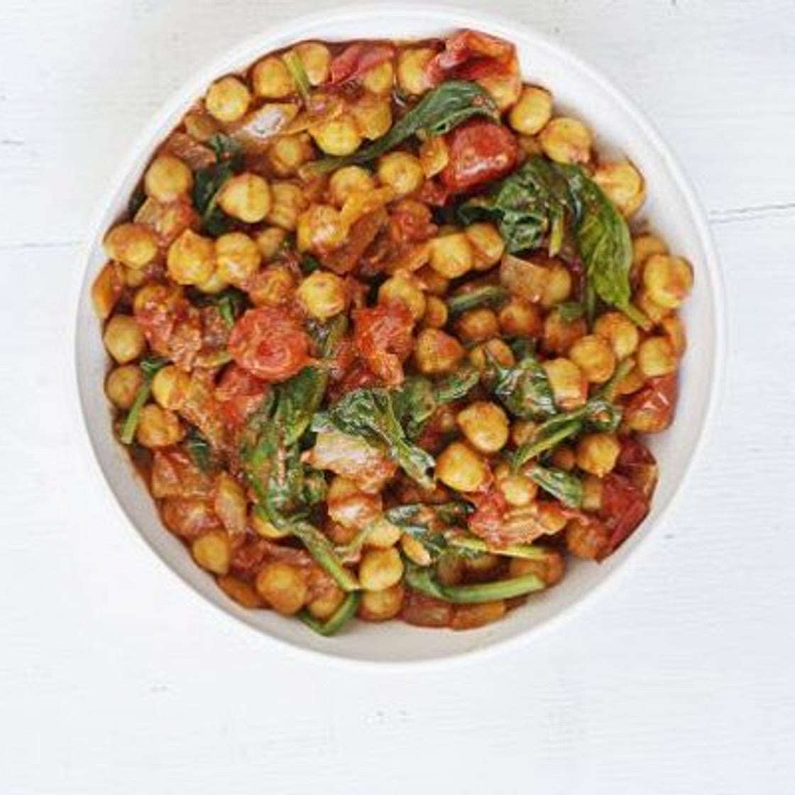 Spinach & chickpea curry
