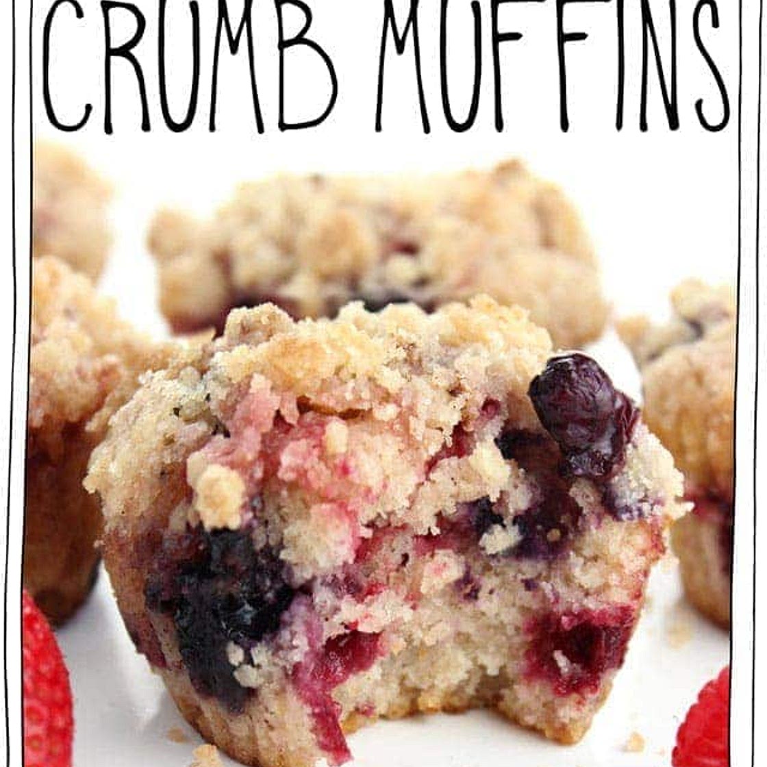 Vegan Berry Crumb Muffins