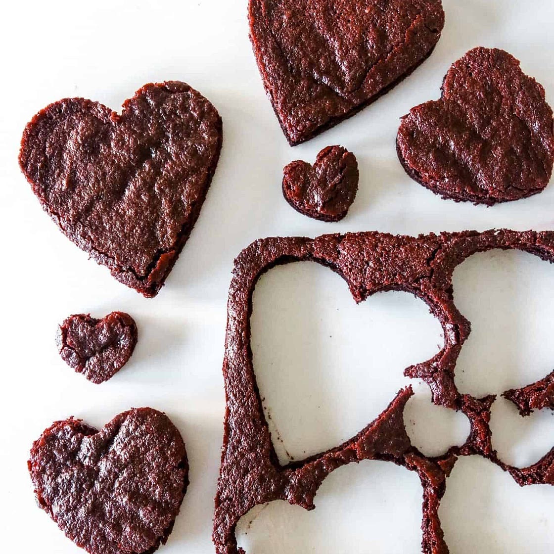 Mini Chocolate Heart Cakes