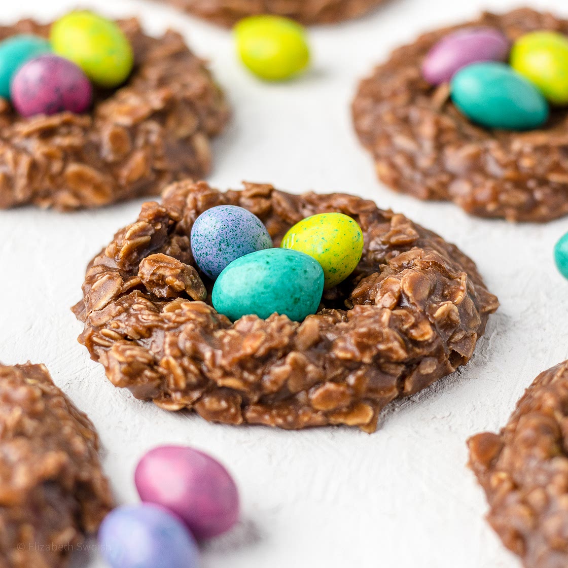 No Bake Birds Nest Cookies
