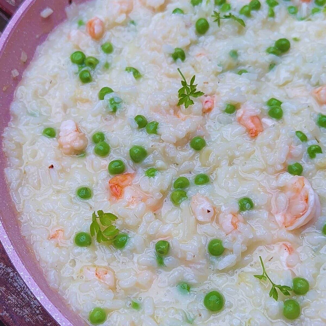 How to make Prawn and Pea Risotto