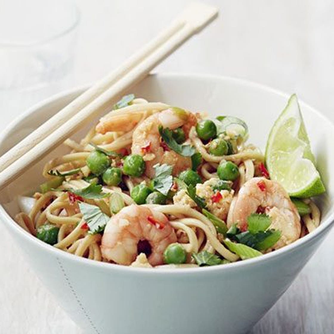 Thai prawn noodles