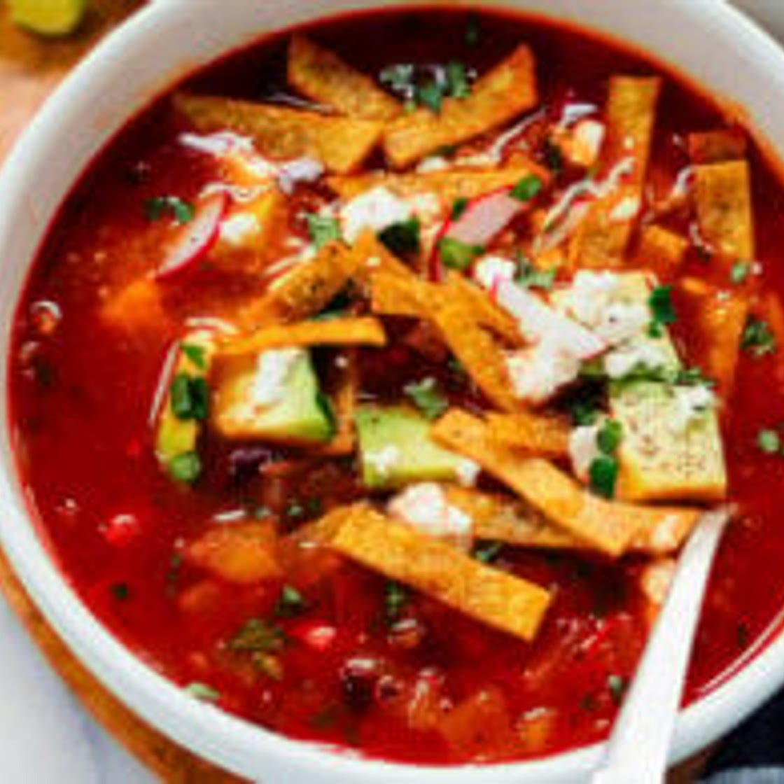 Vegetarian Tortilla Soup