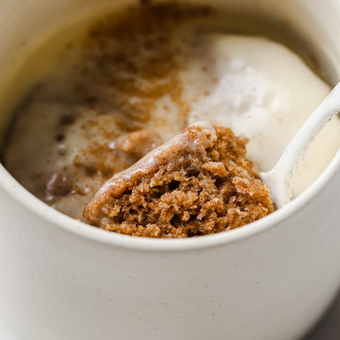 Low Carb Keto Cinnamon Roll Mug Cake