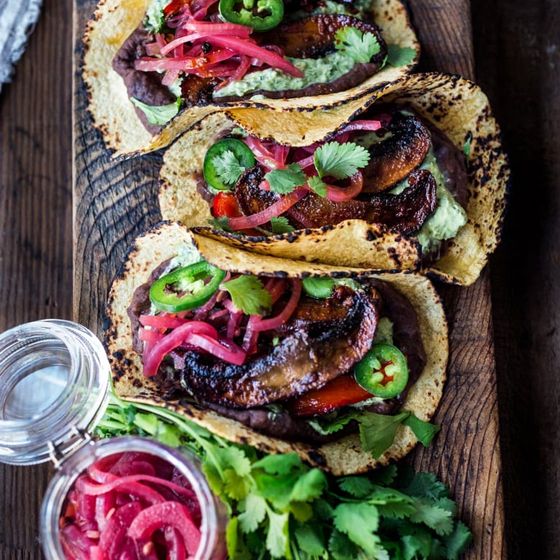 Vegan Tacos with Smoky Chipotle Portobellos
