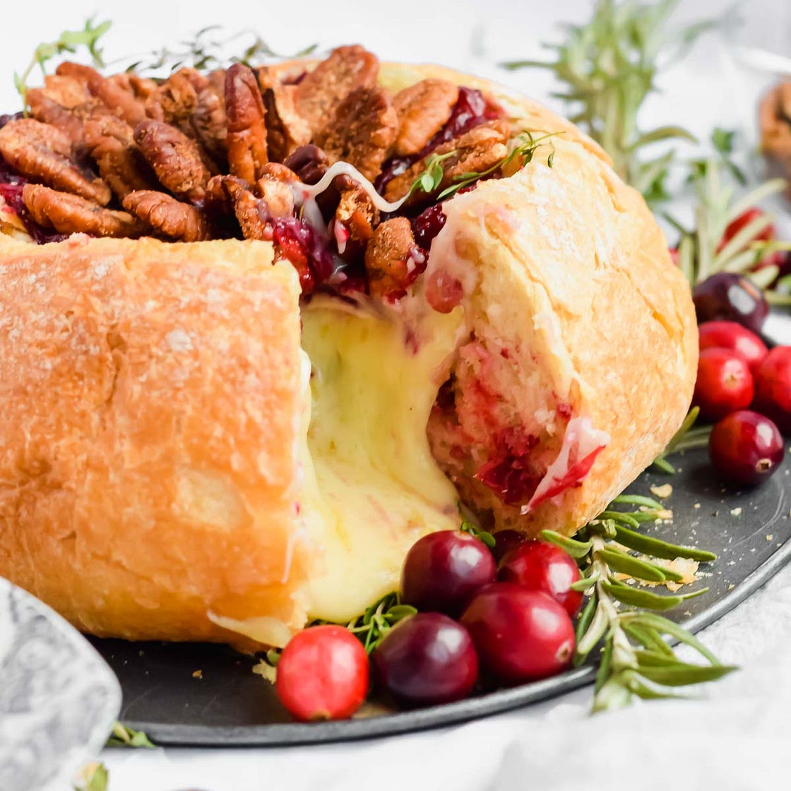 Cranberry Brie Bread Bowl