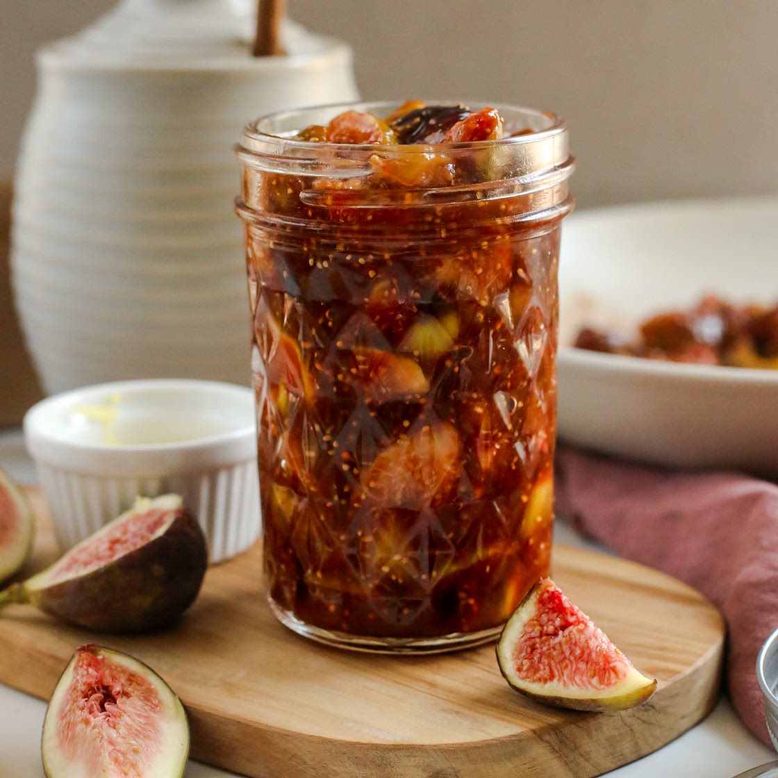 Sweet Balsamic Fig Compote with Fresh Figs and Honey