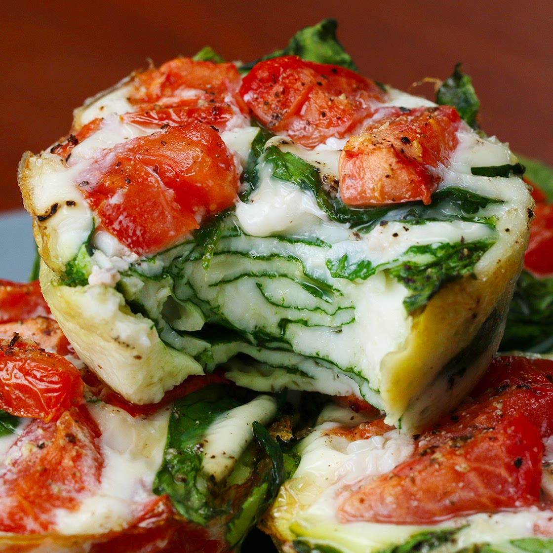 Egg White Breakfast Cups (Under 50 Calories) Recipe by Tasty