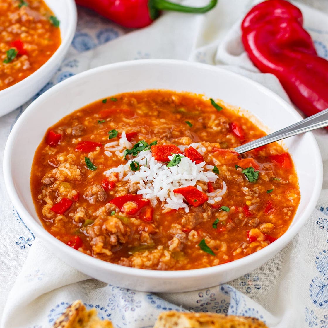 Instant Pot Stuffed Pepper Soup Recipe
