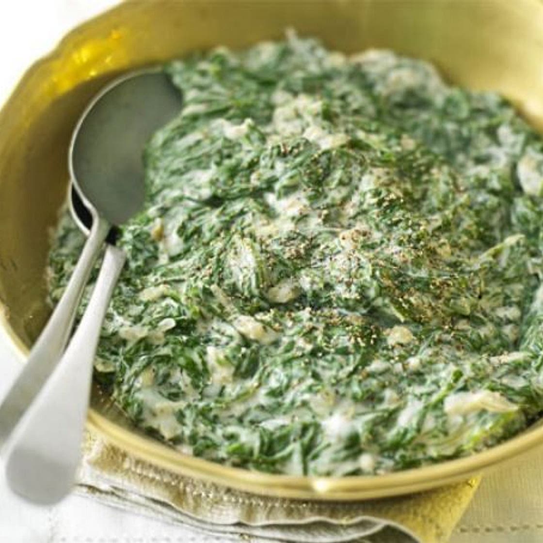Creamed spinach