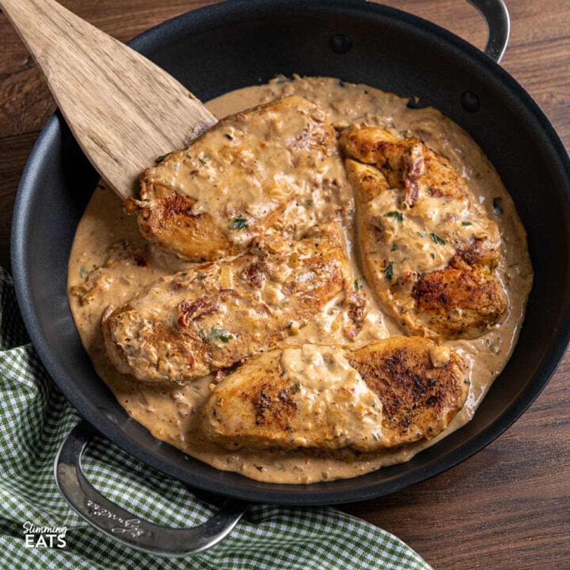 Chicken in Creamy Sun-dried Tomato Sauce
