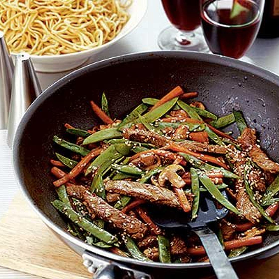 Stir-fried beef with hoisin sauce