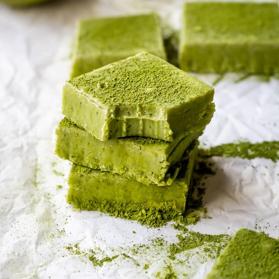 5-Ingredient Matcha Fudge