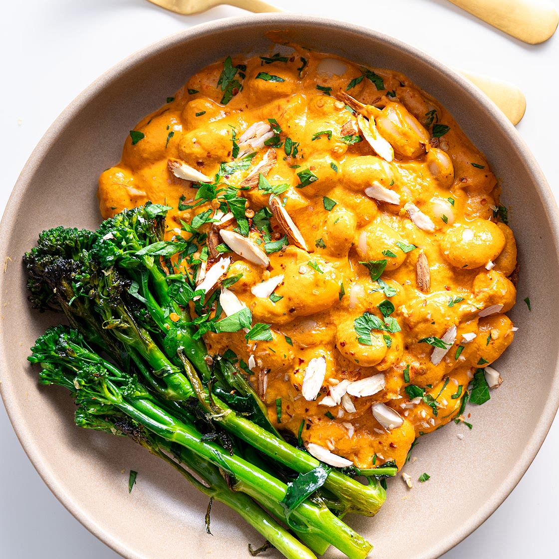 High-Protein Romesco Butter Beans