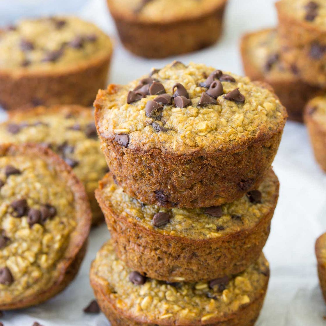 Healthy Blender Banana Muffins (Dairy-Free, Flourless)